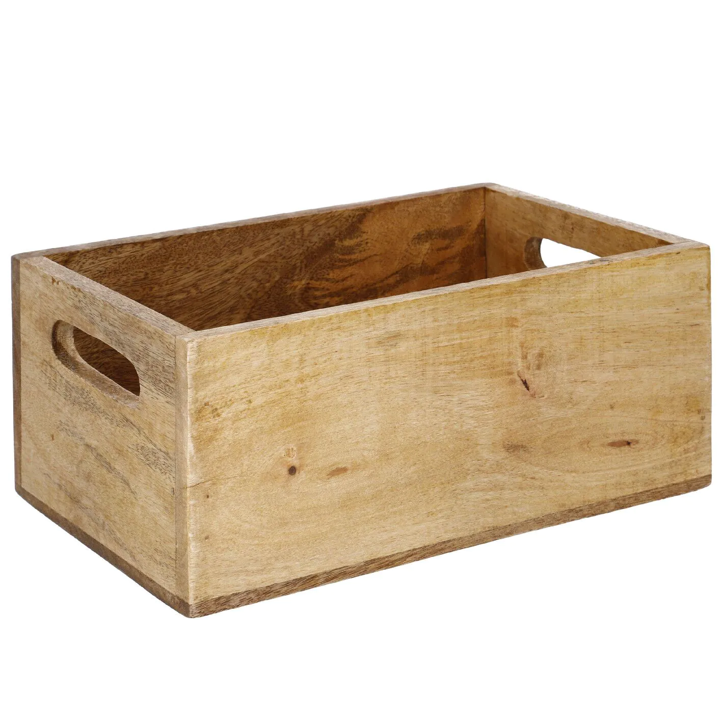 Kiste mit Griff, Mangoholz, 26 x 16 cm