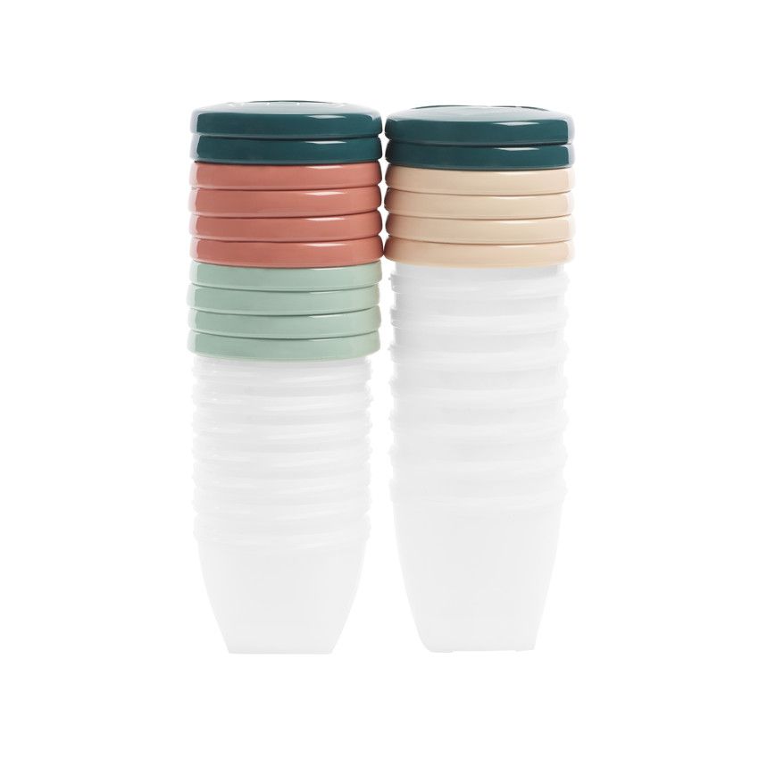 Lot de 16 pots de conservation Babybols Biosources - Ecru