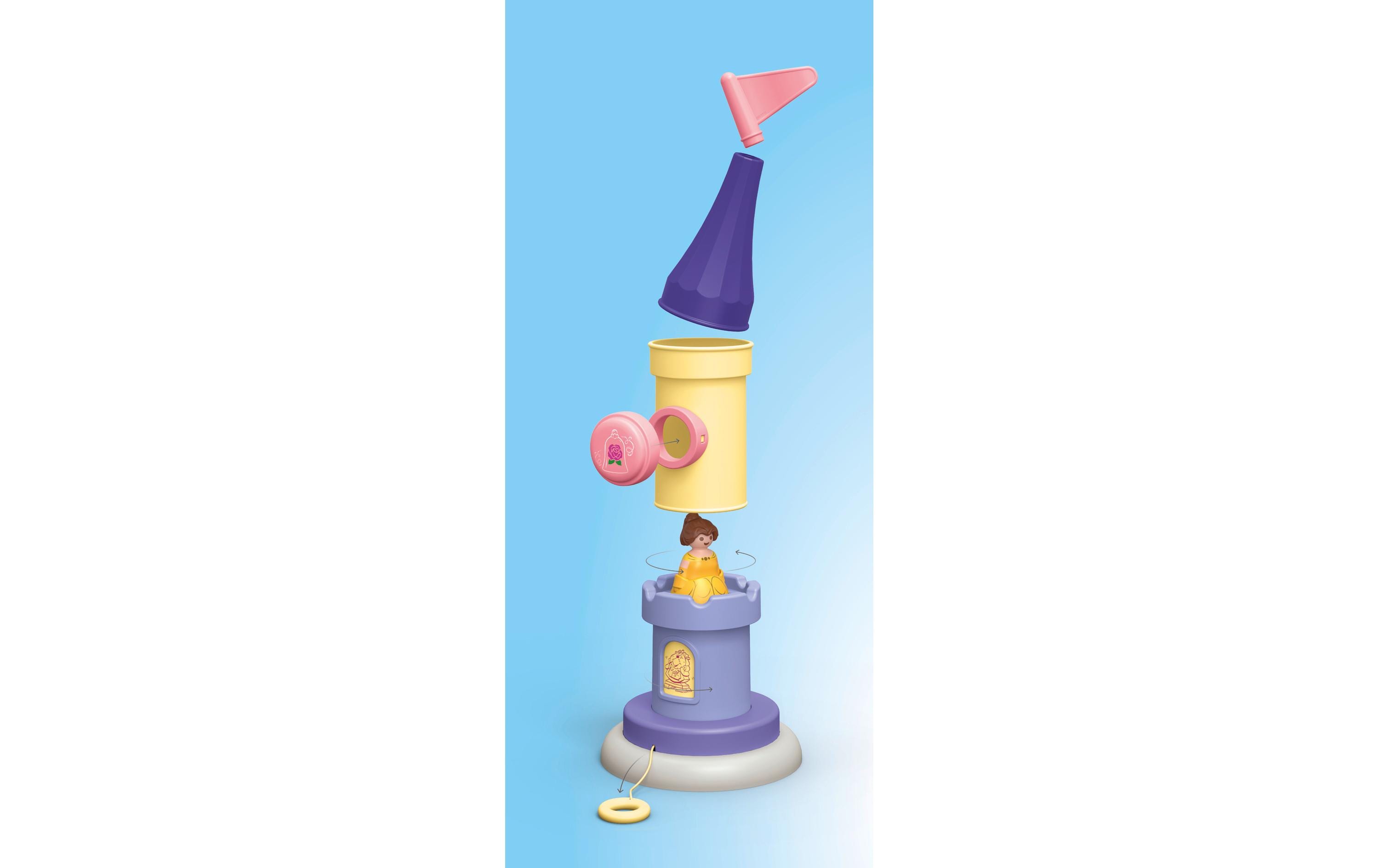 Junior & Disney: Belles Spielturm mit Melodie 71458Interaktives Stapelset, inspiriert von Disneys «Beauty and the Beast»