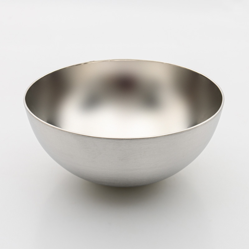 Saladier 'Deluxe' en inox mat
