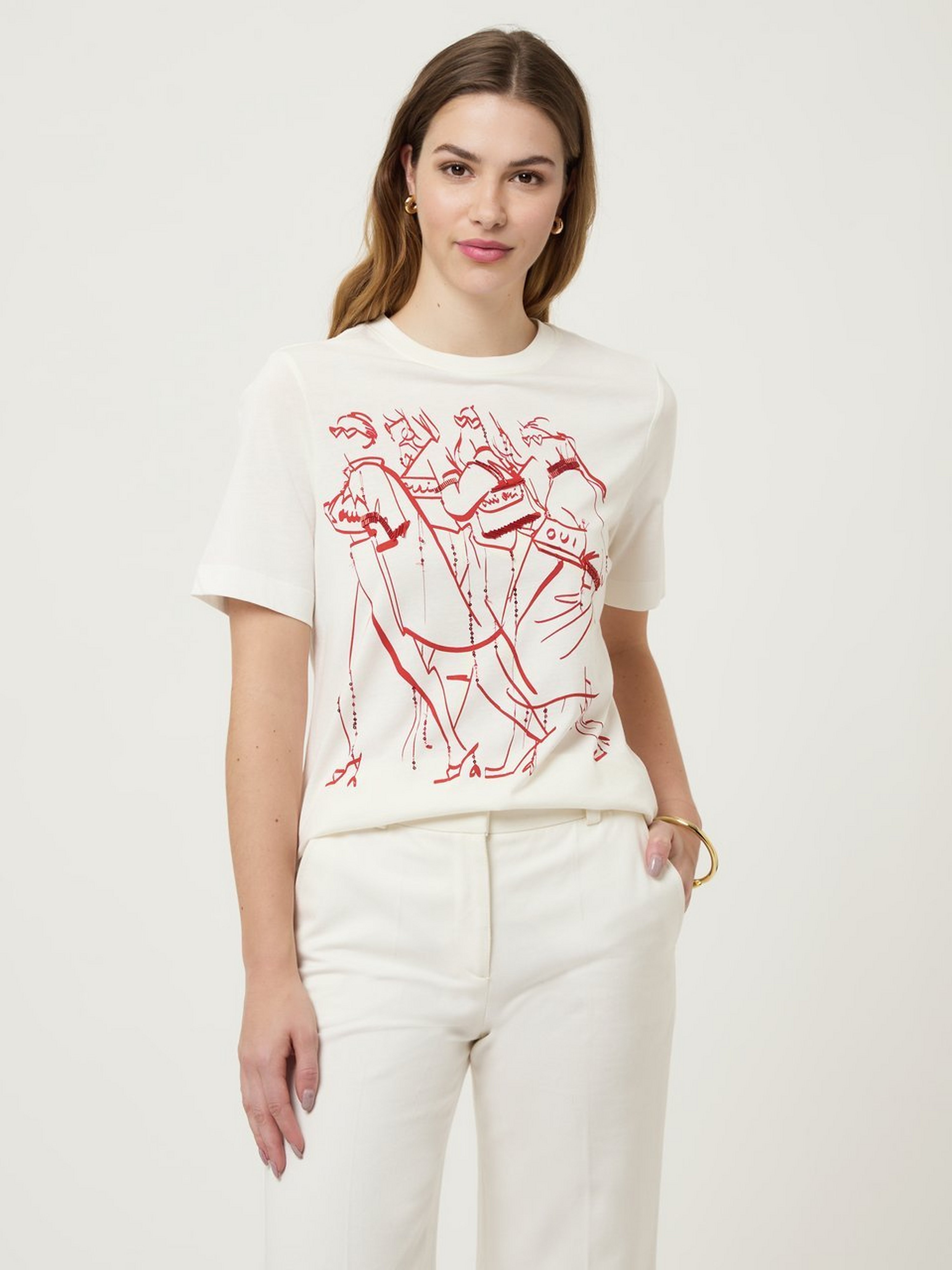 Rundhals-Shirt