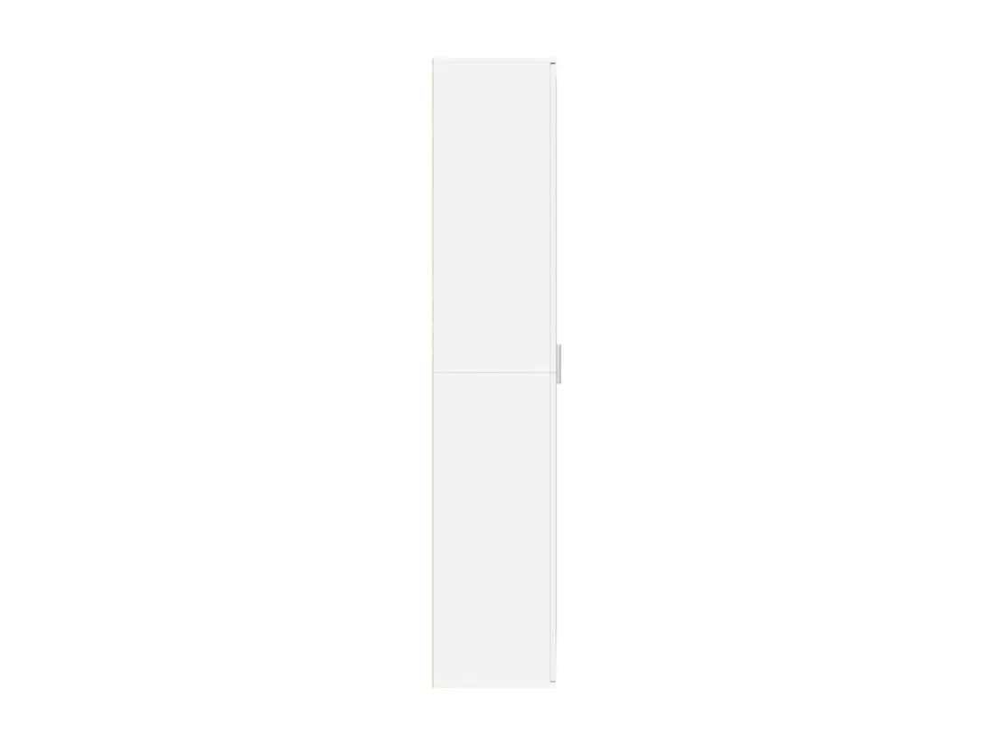 Buffet haut blanc 80x35x180 cm bois d'ingénierie
