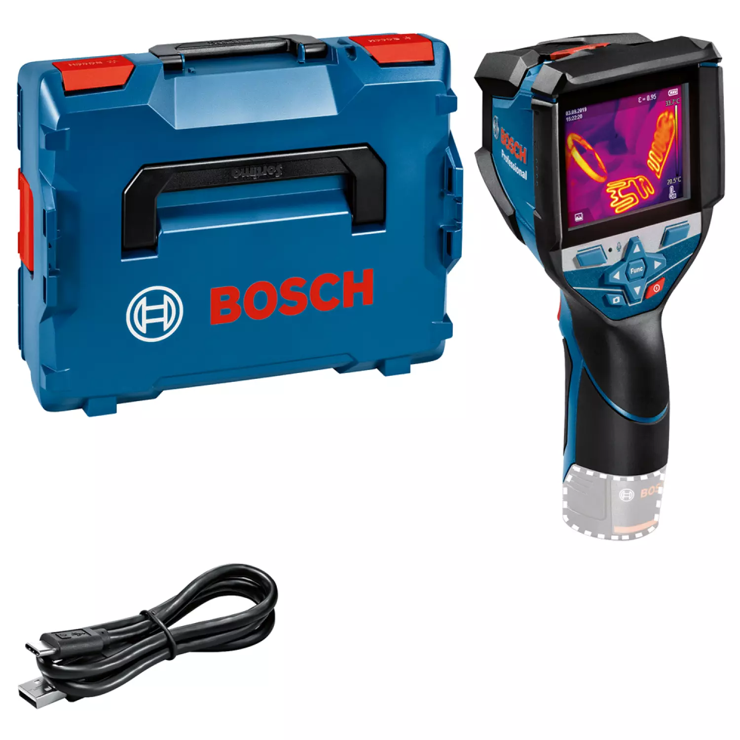 Bosch GTC 600 C 12V Li-ion Accu thermodetector in L-Boxx