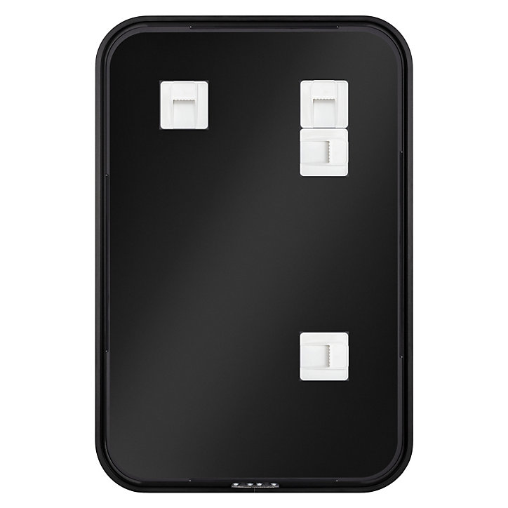 Miroir salle de bains rectangulaire 40x60 cm Tisa noir