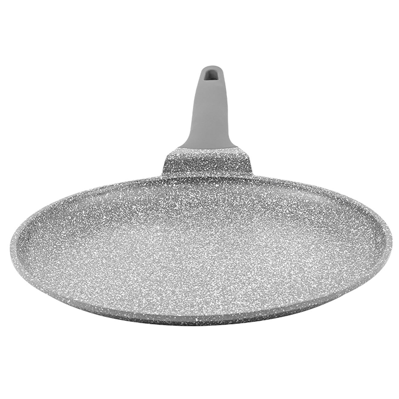 Kitchencook Crêpière fonte d'aluminium induction effet pierre vertu crp28tfi grise - D.28 cm