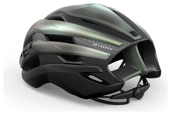 Casque Route Met Trenta 3K Carbon Mips Irisé Vert