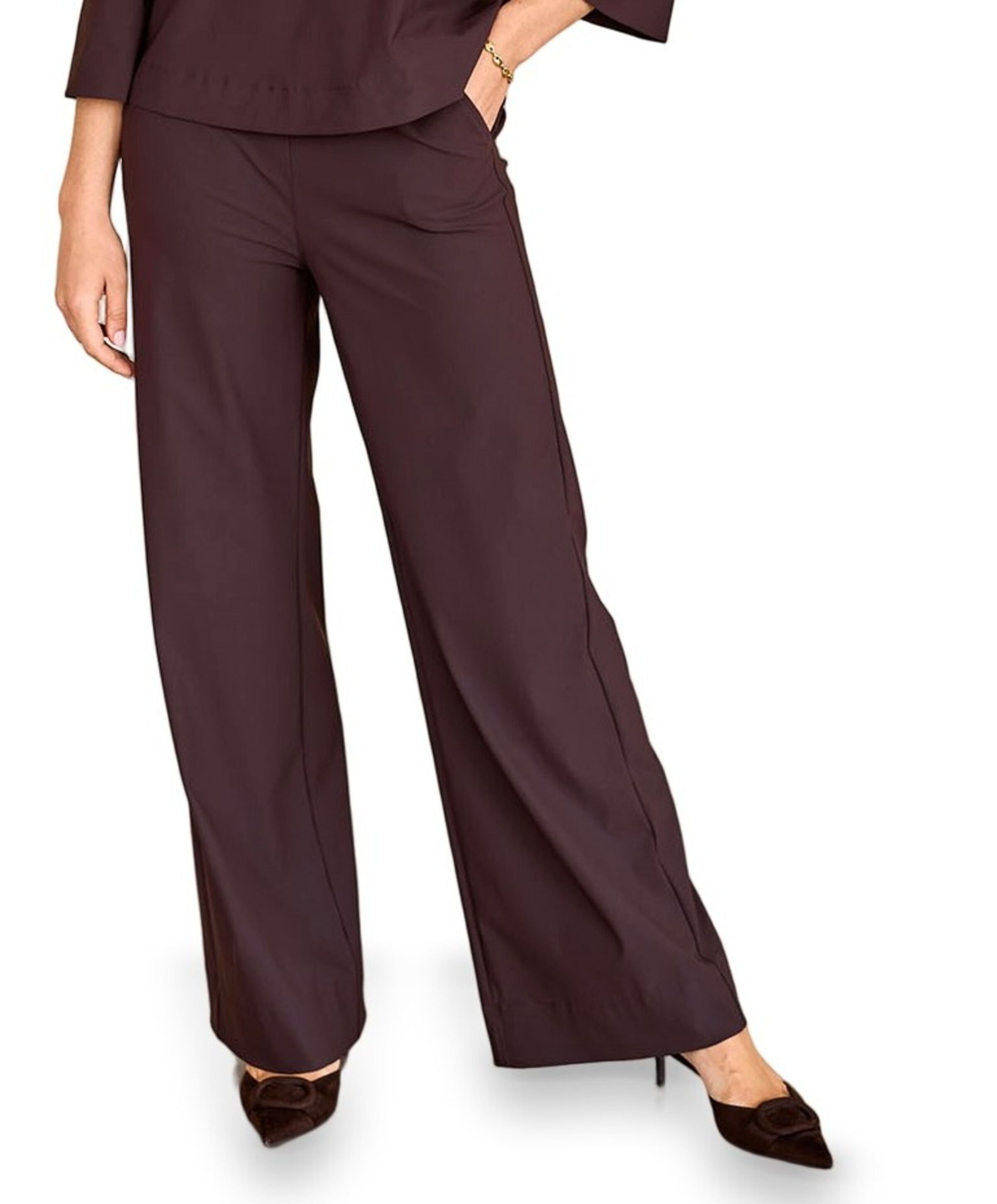 Studio Anneloes Lexie bonded trousers dames broek bruin