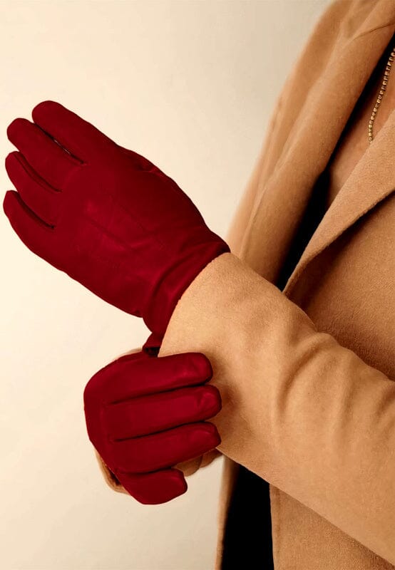 Otto Kessler Dames Handschoen Carla Crimson