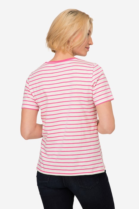 T-Shirt, Möven Print, Rundhals, Halbarm, OEKO-TEX Made in Green