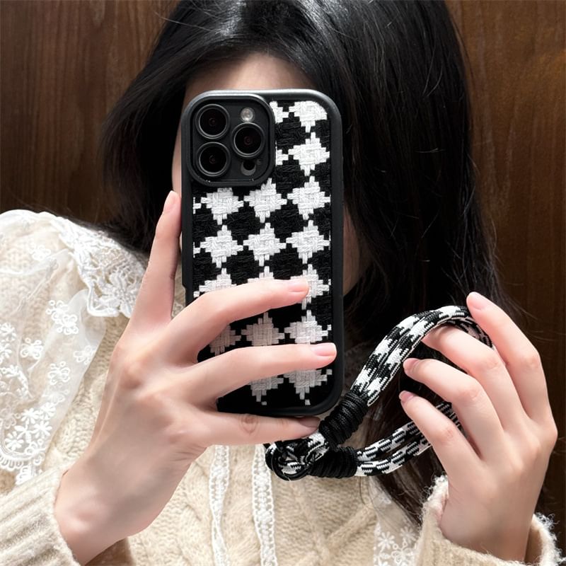 Elliure - Checker telefoonhoesje - iPhone 16 Pro Max / 16 Pro / 16 Plus / 16 / 15 Pro Max / 15 Pro / 15 Plus / 15 / 14 Pro Max / 14 Pro / 14 Plus / 14 / 13 Pro Max / 13 Pro / 13 / 13 Mini