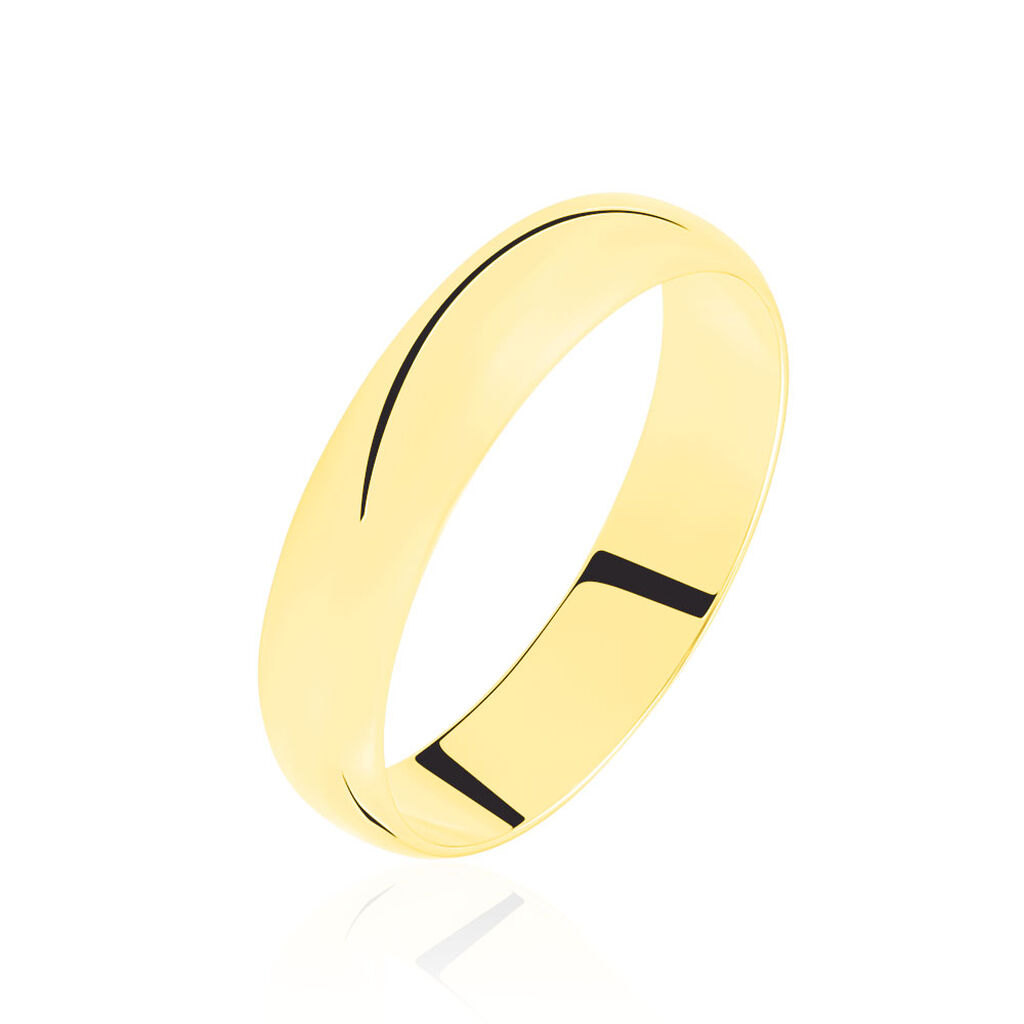 Alliance Aphroditia Demi Jonc Bombé Or Jaune