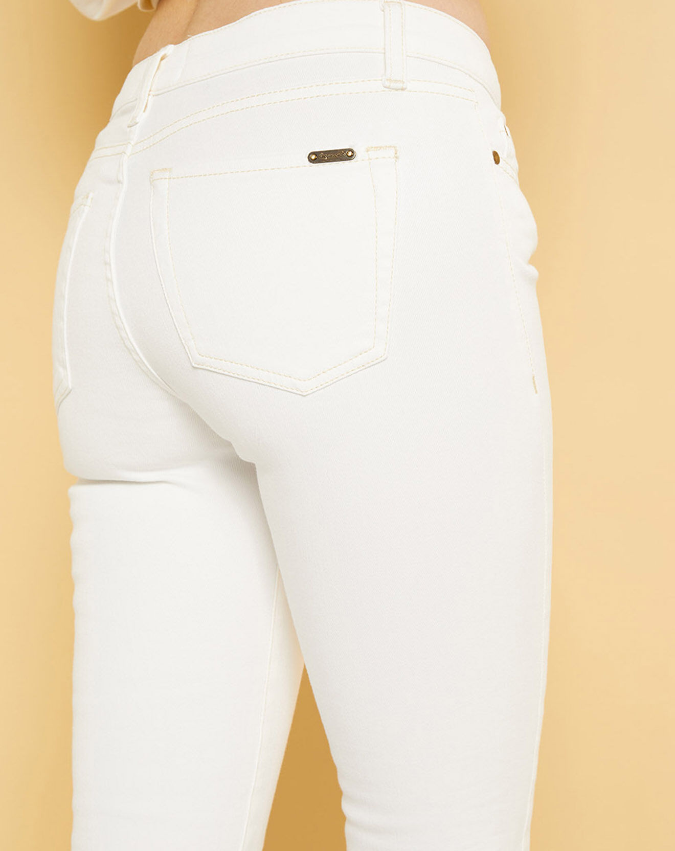 Acquaverde Jean Denim Craft Scarlett blanc
