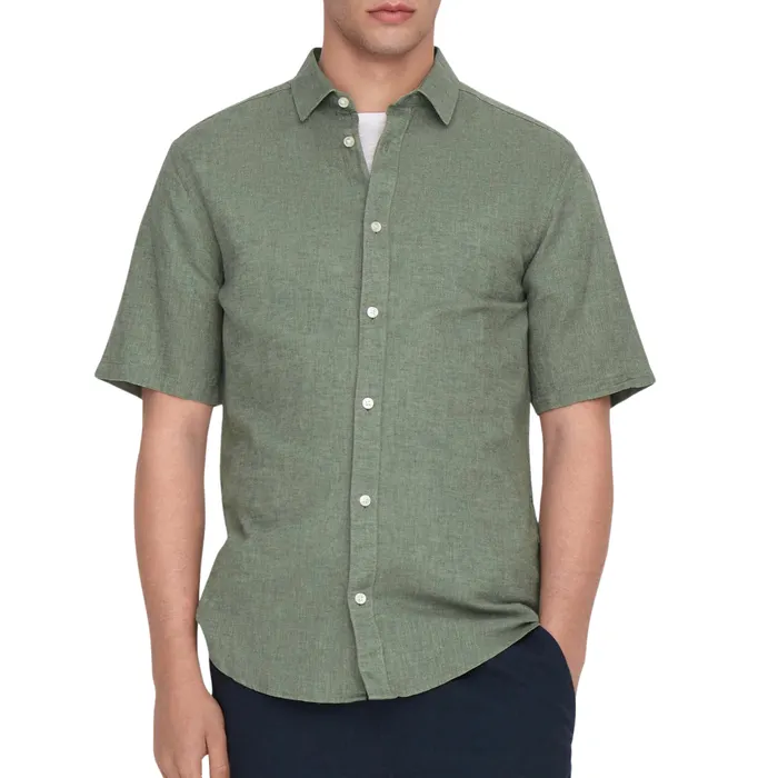 Only & Sons Caiden Solid Linen Overhemd Heren