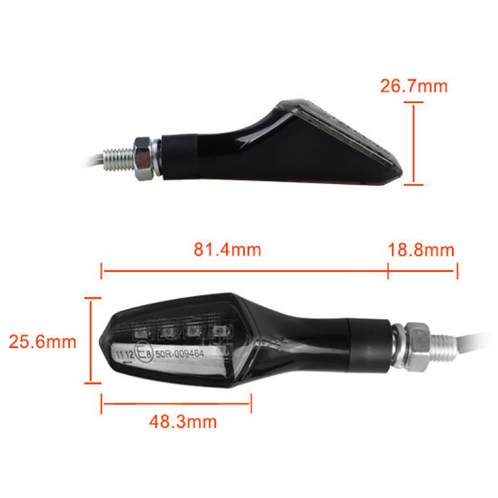 Dafy Moto - Clignotants LED Gan Noir
