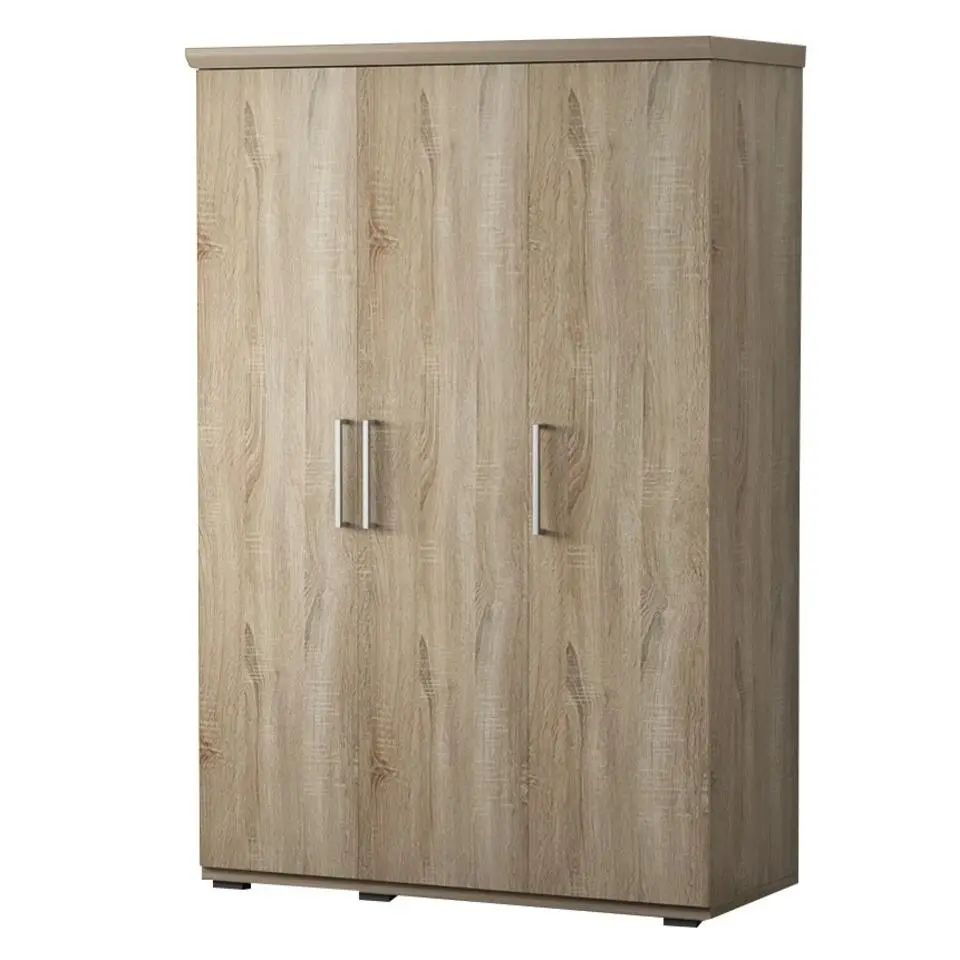 Interiax Kledingkast 'Mila' - Sonoma Eik - 3 Deurs - 183x120x52cm