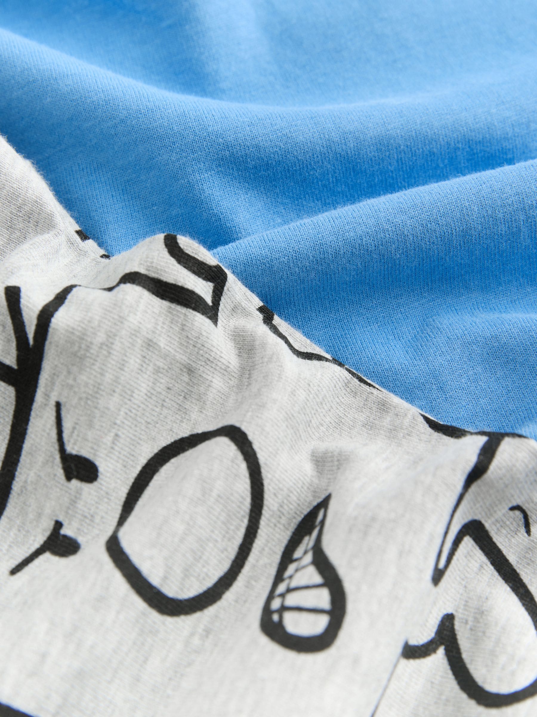 Blauw - License Mr Men Grumpy Pyjama's Set