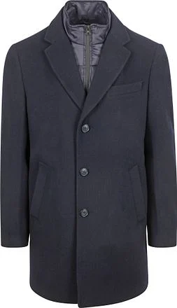 Suitable Coat Wol Twill Navy JA-WOLCOAT-STBL-24.01 kopen
