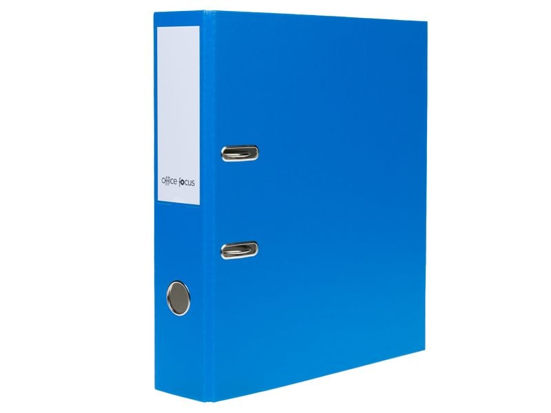 office focus Ordner A4 7 cm, Blau A4-Ordner mit Rückenschild und Griffloch