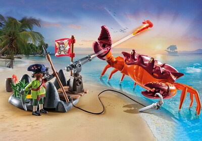 Playmobil 71532 Pirates Byggesett Kamp Mot Kjempekrabben