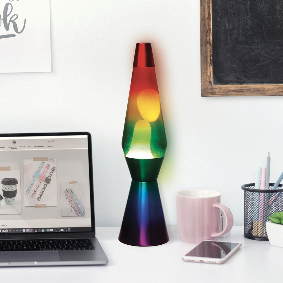 iTotal - Lava Lampe 36 cm - Rainbow