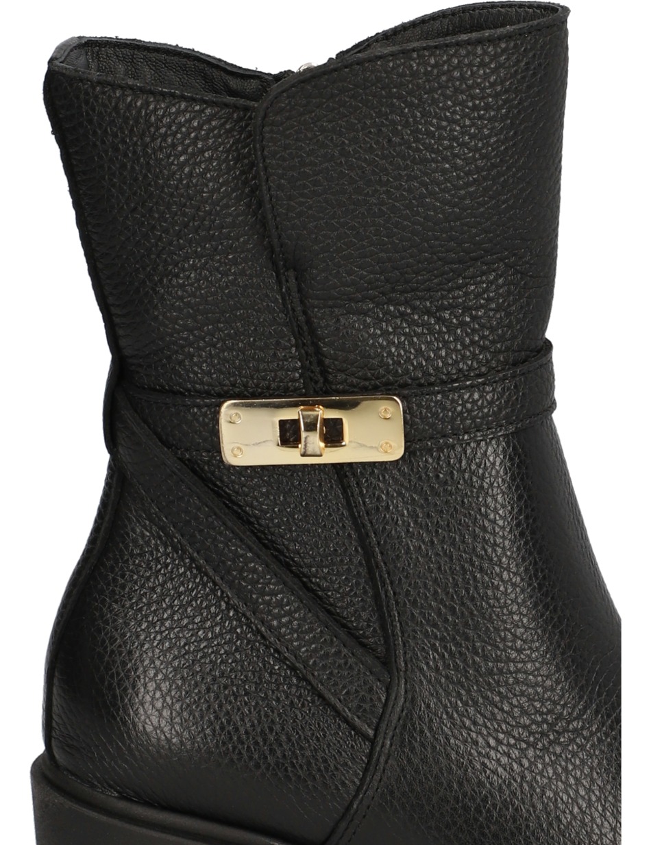 Glattleder Stiefelette