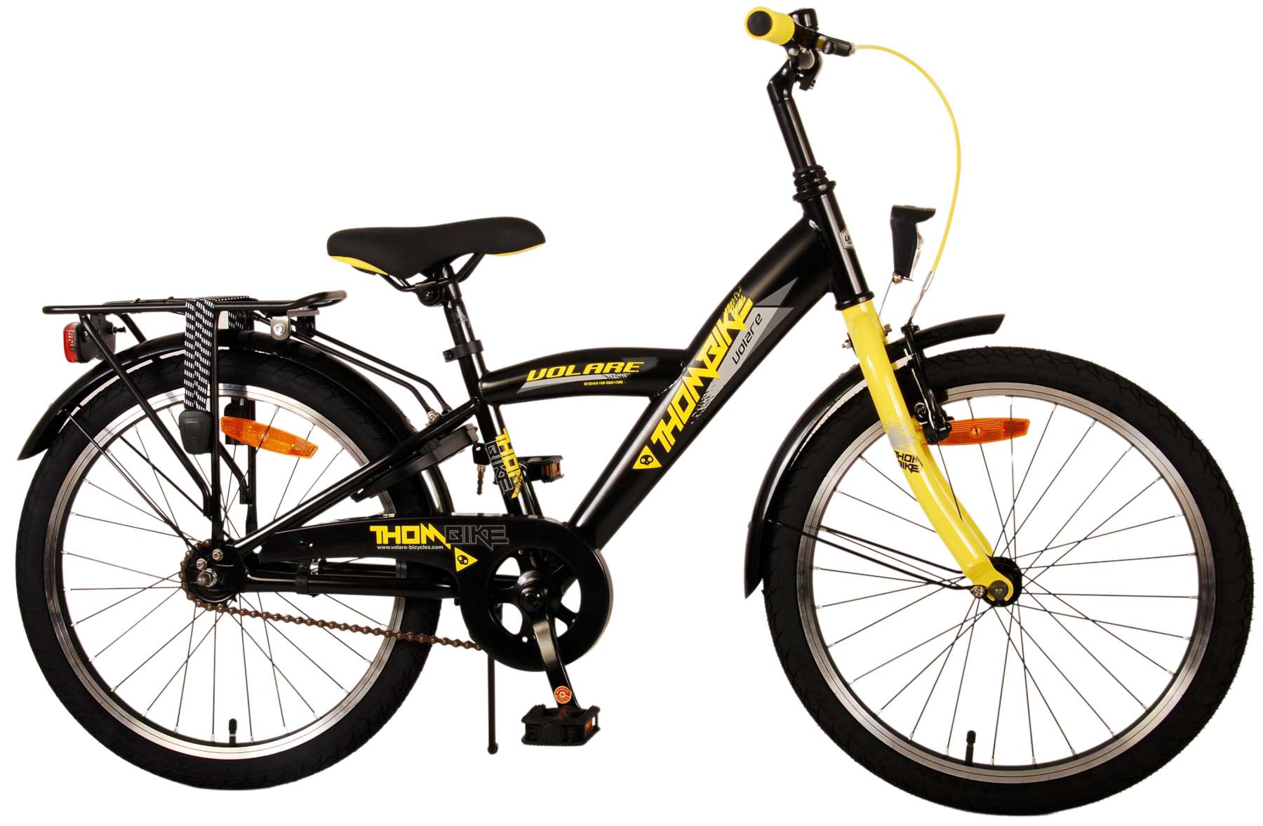 TPFSports Thombike Kinderfahrrad - Jungen - 20 Zoll - Rücktritt + Handbremsen - Schwarz/Grün