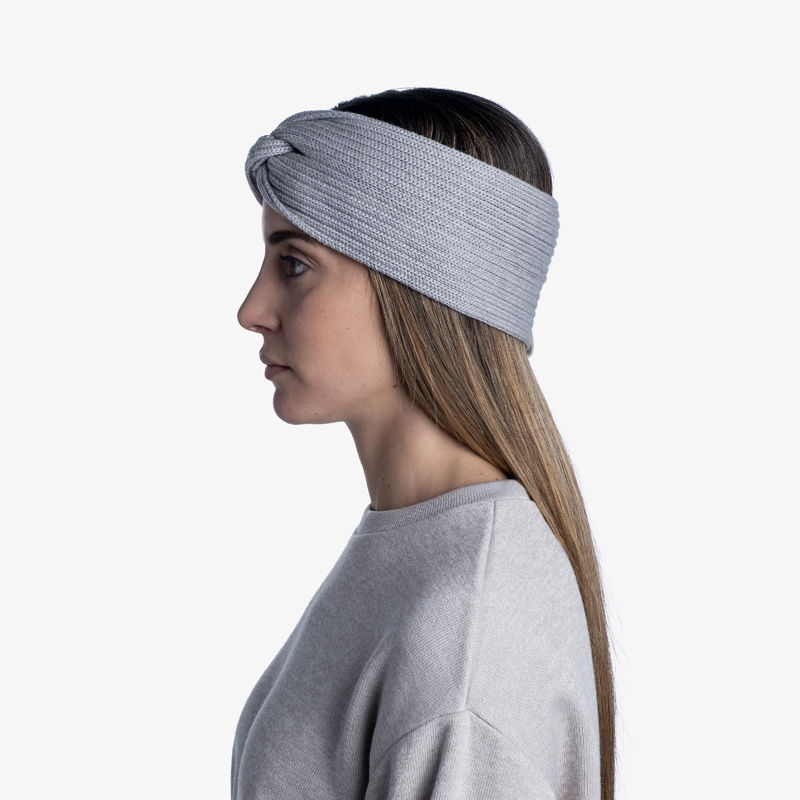 Buff Norval Knitted pandebånd (Light Grey) - Spejder Sport