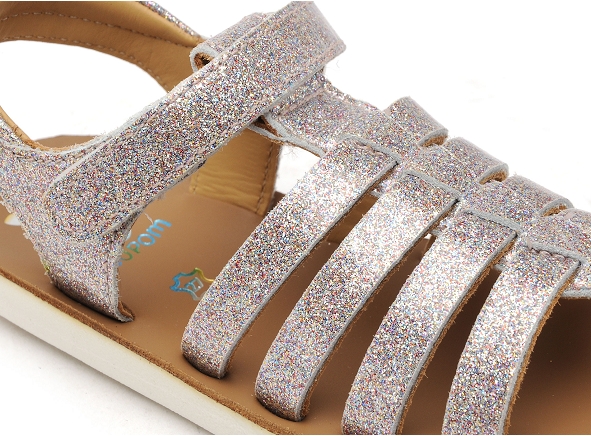 Shoo pom nu pieds enfant goa spart argent
