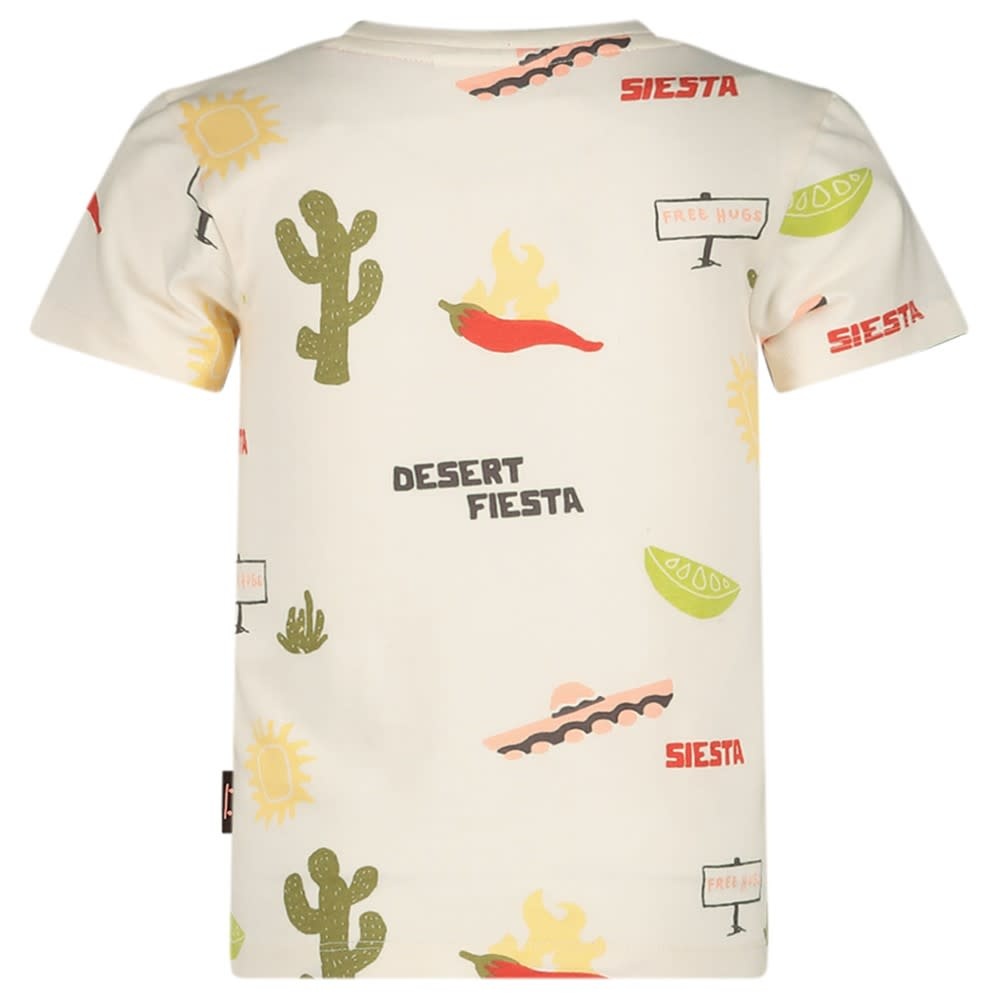 Sturdy Sturdy t-shirt aop - Desert Fiesta offwhite
