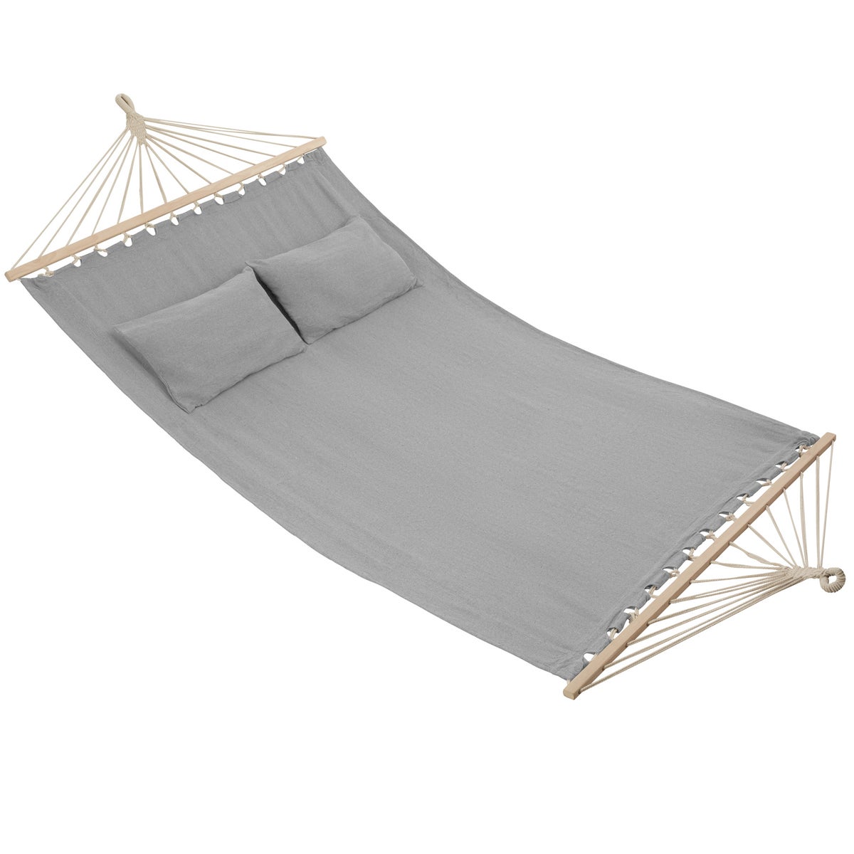 tectake Eden hangmat met spreidstokken, voor 2 personen, 230 x 145 cm