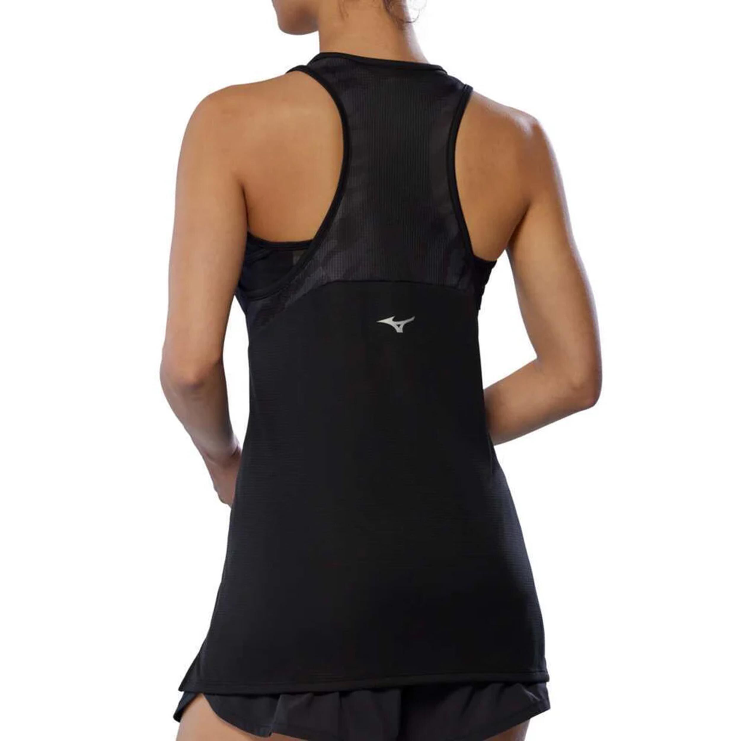 Mizuno DryAeroFlow Graphic Tank Maillot De Course Femmes - Rouge , Bleu