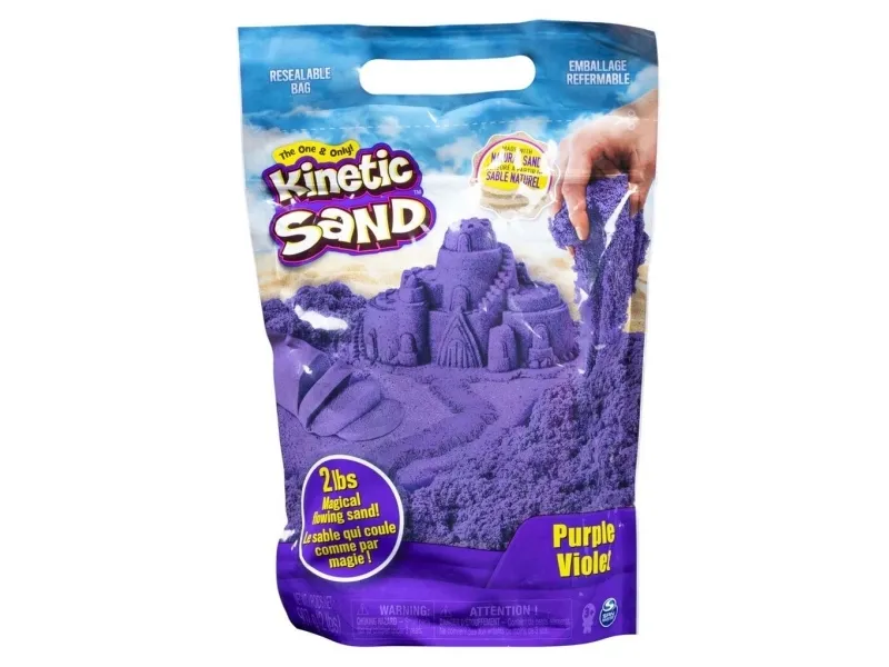Kinetic Sand KNS RFL 2lb Colour Purple GML, Kinetisk sand til børn, 3 År, Ikke giftig, Lilla