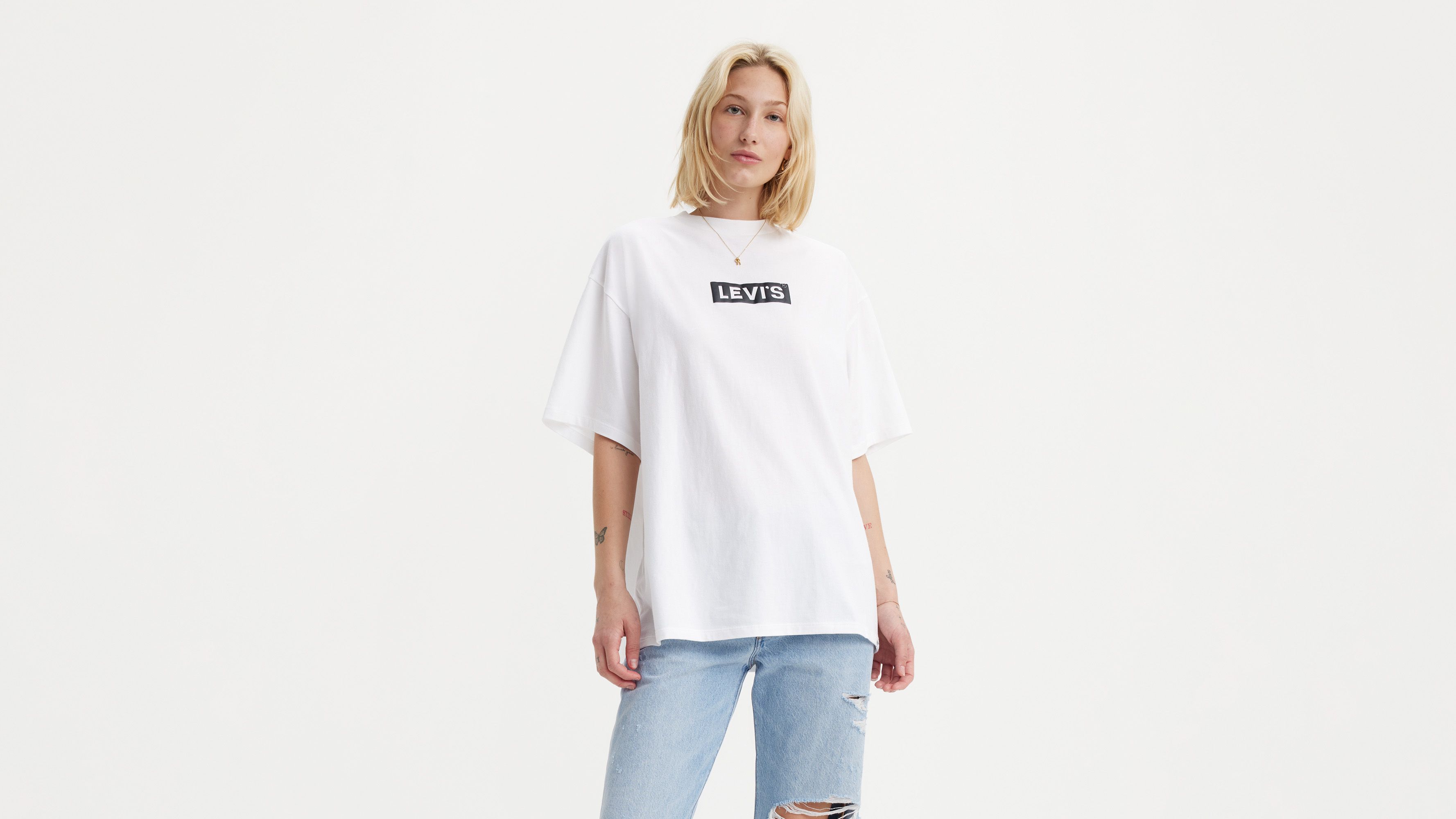 T-shirt graphique Short Stack - Babytab Bright White - Blanc