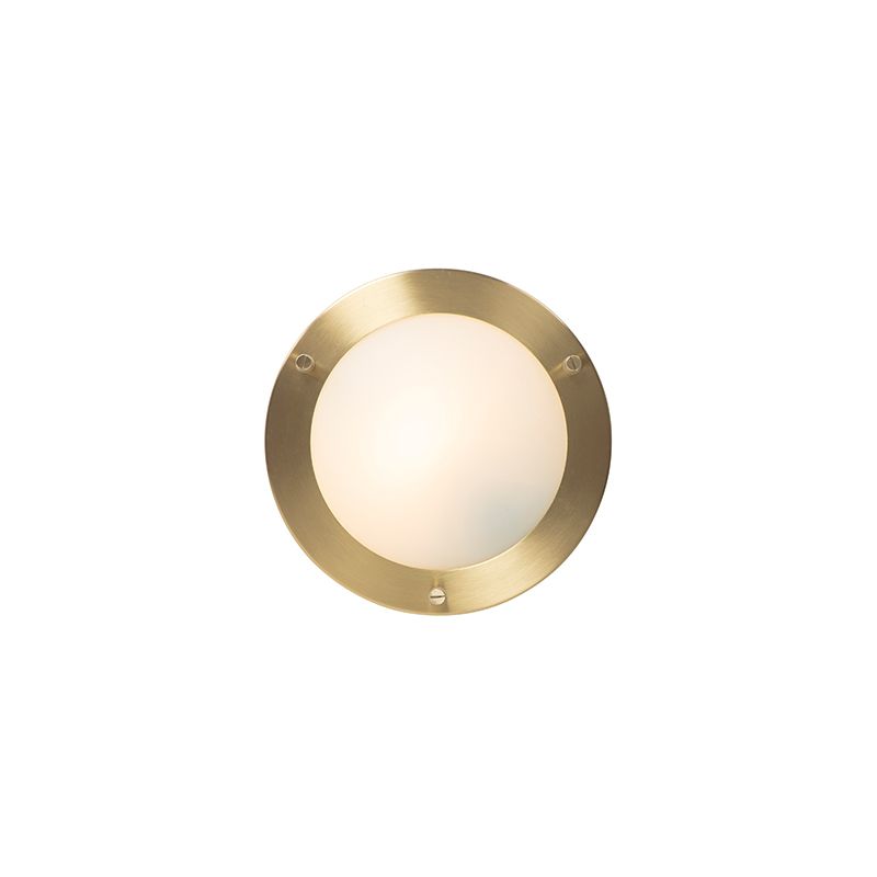 Moderne plafonnière goud 18 cm IP44 - Yuma
