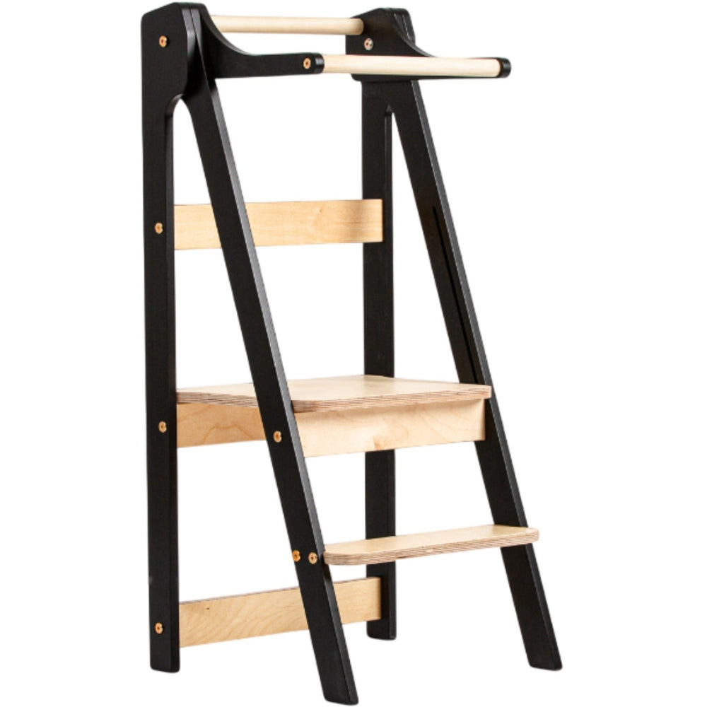 Køb Duck Woodworks Foldbart Læringstårn Black