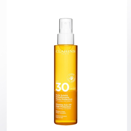 Clarins Óleo Solar Brilhante Alta Proteção SPF30 150ml