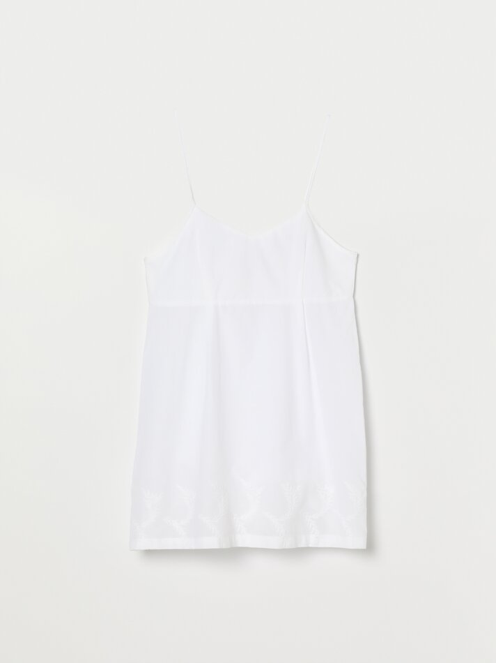 Camisola de pijama bordada - Branca