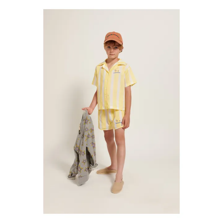 Weekend House Chemise Rayure Coton Bio | Jaune