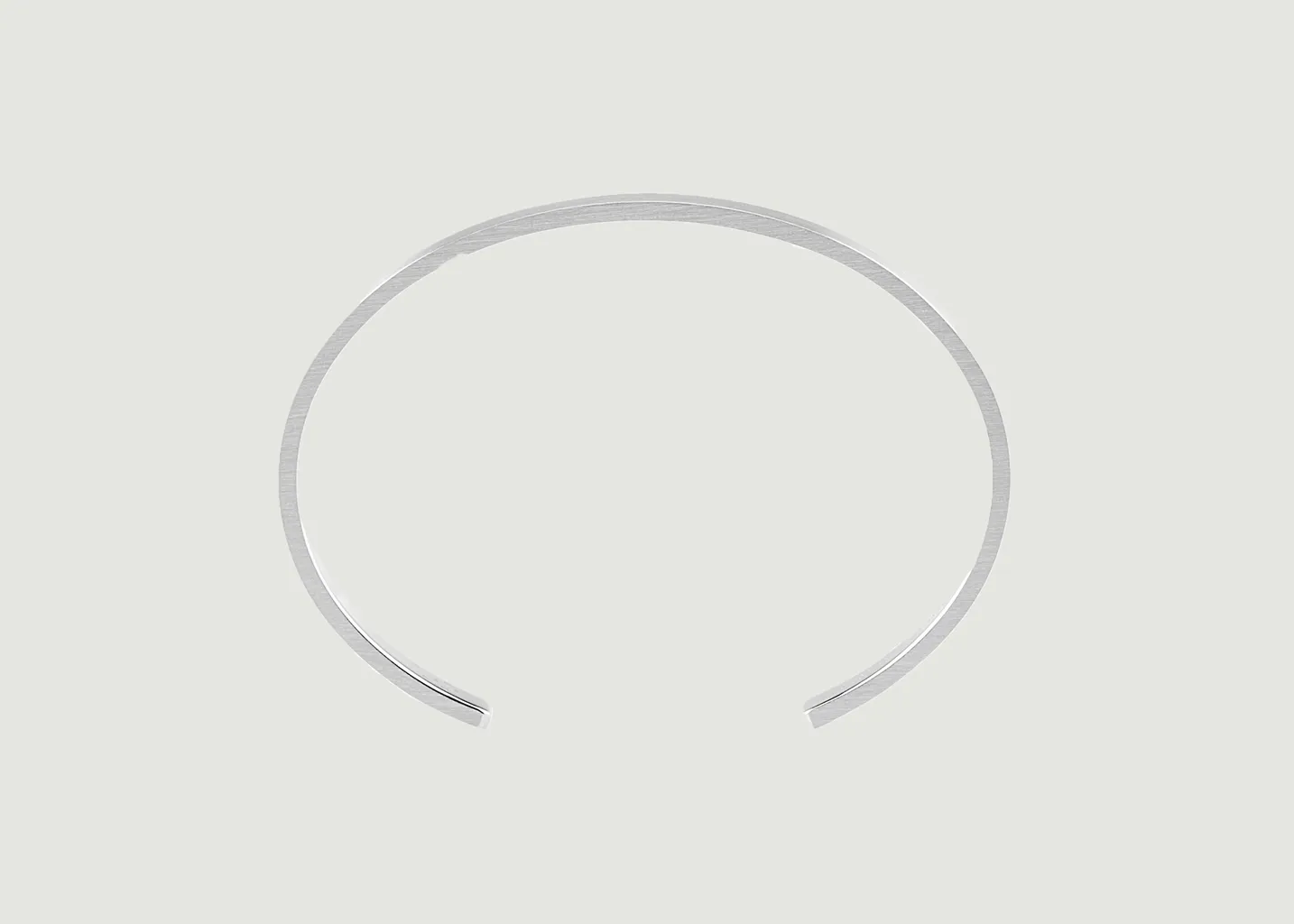 Bracelet ruban le 1g en argent brossé Le Gramme