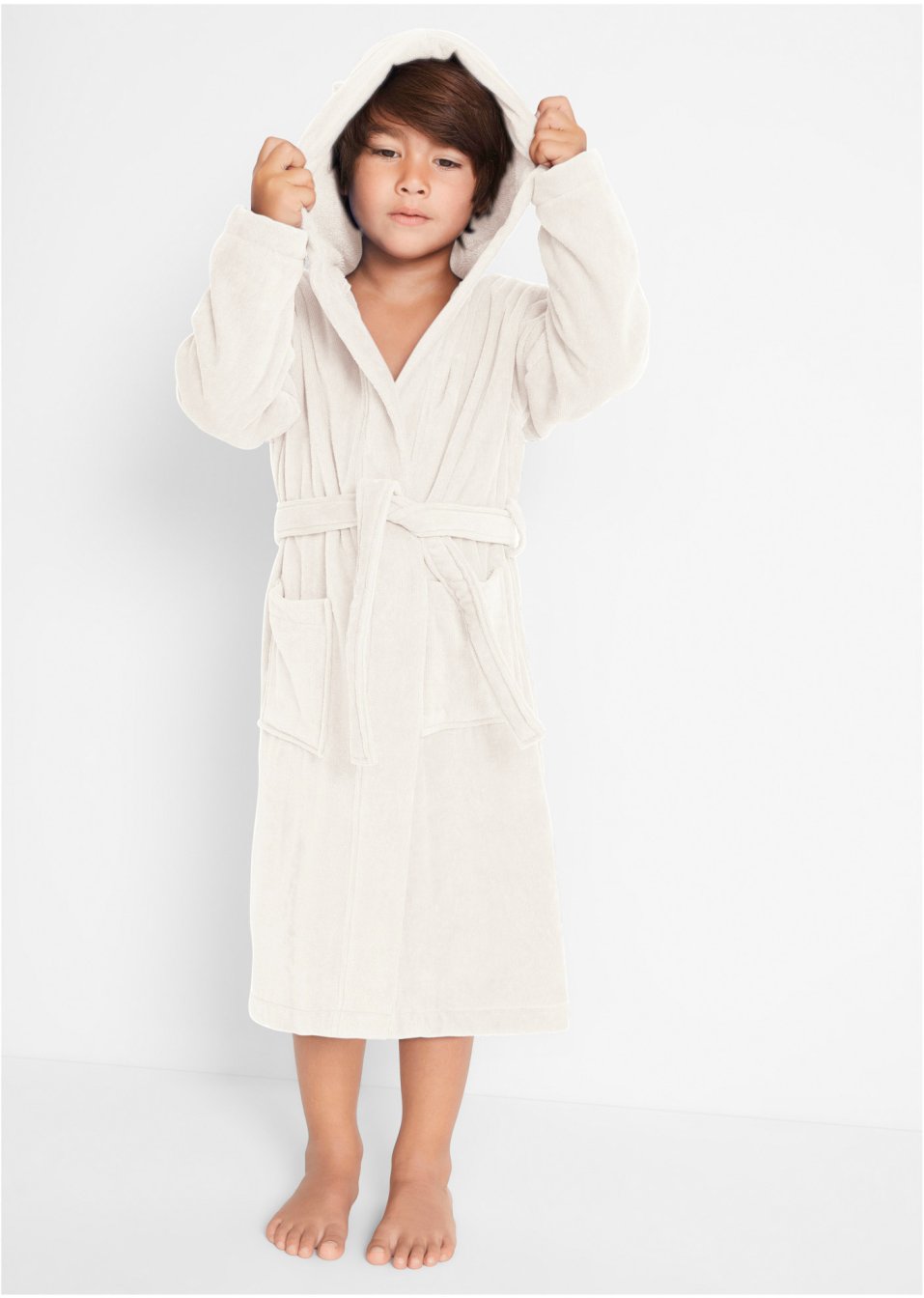 Peignoir de bain enfant en éponge