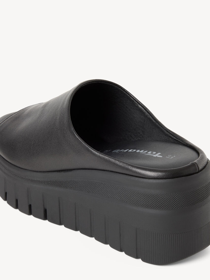 Leren Slipper - zwart