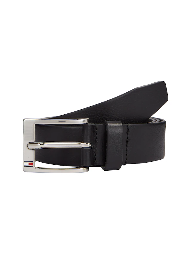 Tommy Hilfiger Ledergürtel »New Aly Belt 3,5 cm breit«, mit quadratischer Logo-Metallschnalle