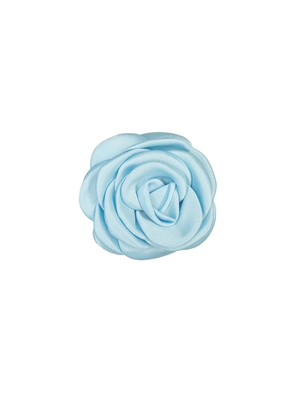 Pico  Small Satin Rose hårklemme - Light Blue