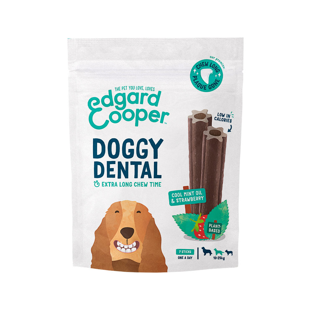 Edgard & Cooper Doggy Dental - Munt & Aardbei