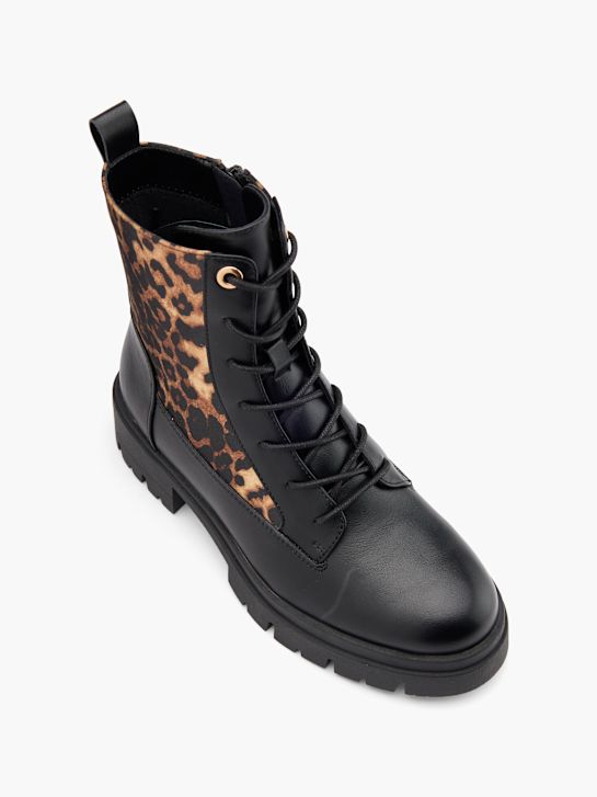 Catwalk Schnür-Stiefelette Schwarz