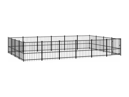 Chenil cage enclos pac noire 582 x 388 x 100 cm 02_0041818