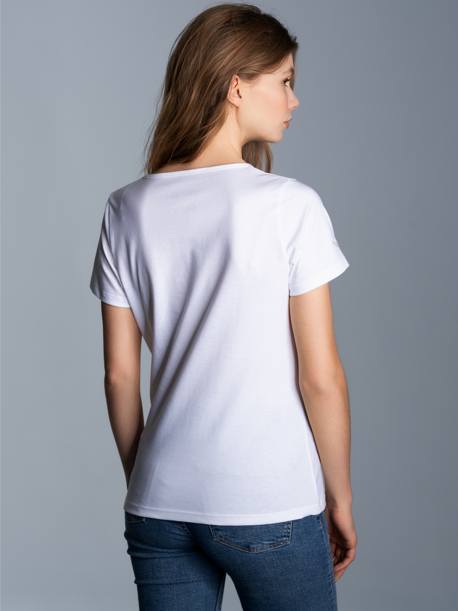 T-Shirt aus Biobaumwolle Weiss-C2C