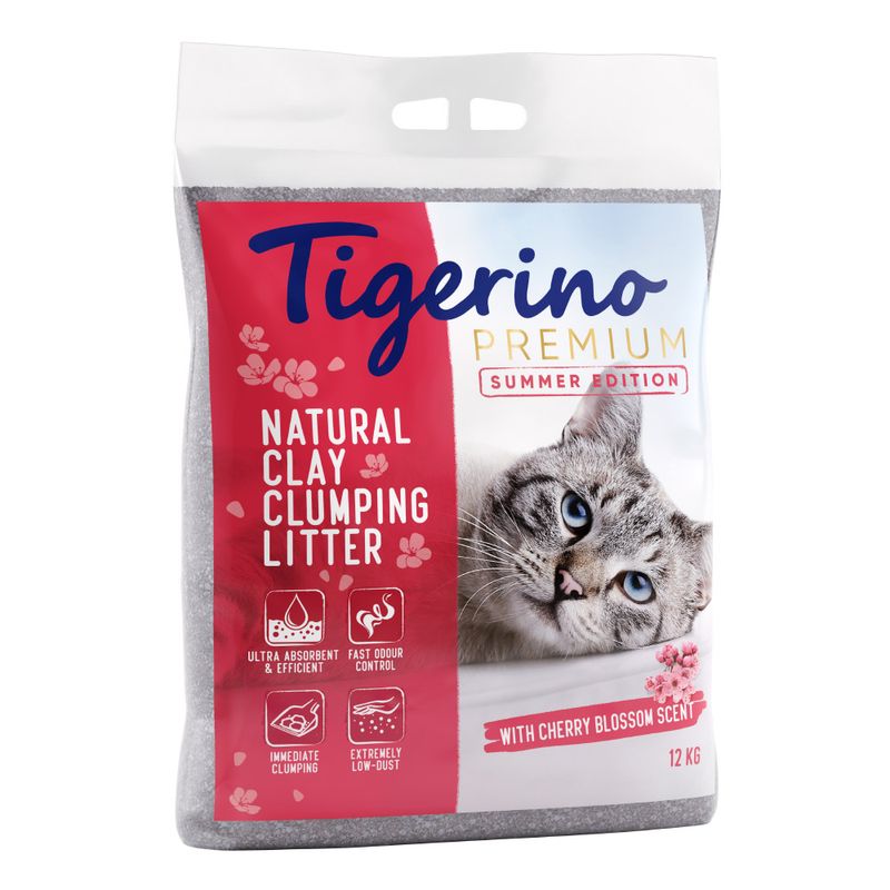 Litière Tigerino Premium, senteur fleurs de cerisier