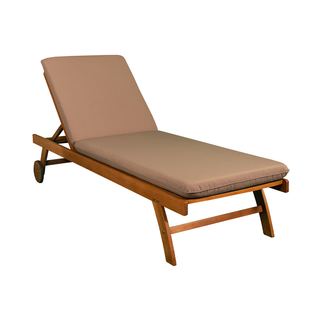 Contini Teak Sonnenliege mit Kissen