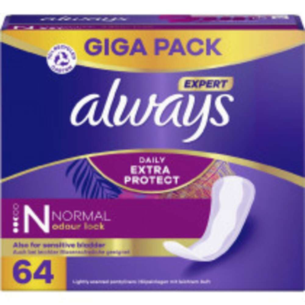 Always Extra Protect Inlegkruisjes Normal64 stuks